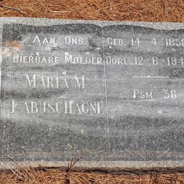 LABUSCHAGNE Maria M. 1850-1948