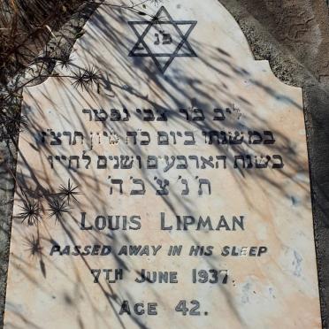 LIPMAN Louis -1937