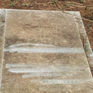 MERWE H., v.d.