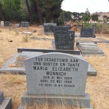 MUNNICH Maria Elizabeth 1904-1986