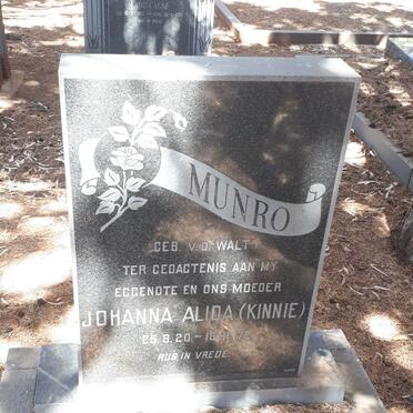 MUNRO Johanna Alida 1920-1972
