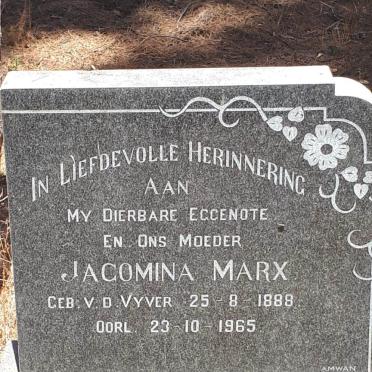 MARX Jacomina nee V.D. VYVER 1888-1965