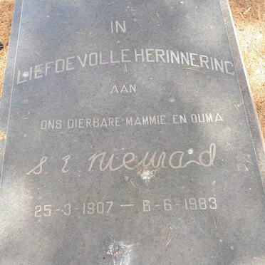 NIEMAND S.E. 1907-1983