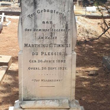 PLESSIS Marthinus, du 1882-1921