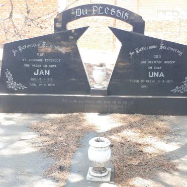 PLESSIS Jan, du 1917-1976 &amp; Una DE KLERK 1923-