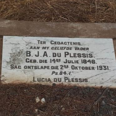 PLESSIS B.J.A., du 1848-1931