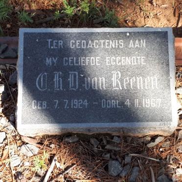 REENEN C.H.D., van 1924-1967