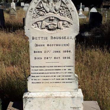 ROUSSEAU Bettie nee OOSTHUIZEN 1886-1916