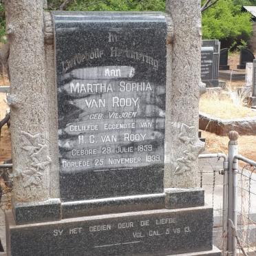 ROOY Martha Sophia, van nee VILJOEN 1859-1939