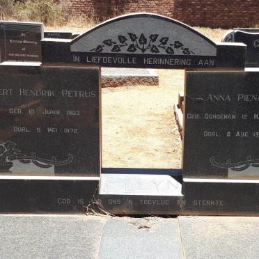 STEYN Gert Hendrik Petrus 1903-1972 &amp; Anna Pienaar SCHOEMAN 1904-1986