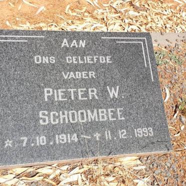 SCHOOMBEE Pieter W. 1914-1993