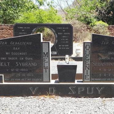 SPUY Melt Sybrand, v.d. 1903-1973 &amp; Sebastina Elizabeth 1911-1998