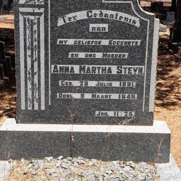 STEYN Anna Martha 1891-1948