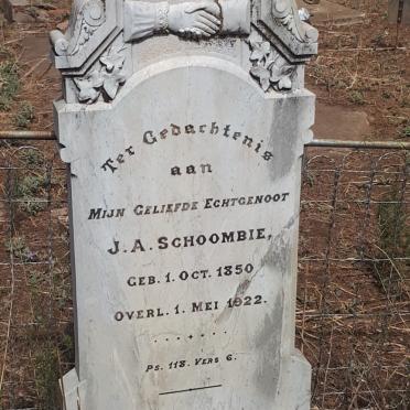 SCHOOMBIE J.A. 1850-1922