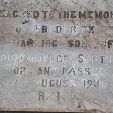 SOUTHEY Frederick 1930-1930