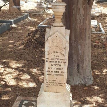 STEYN Gertruida Adriana nee VENTER 1859-1922