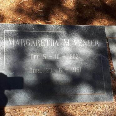 VENTER Margaretha M. 1882-1951