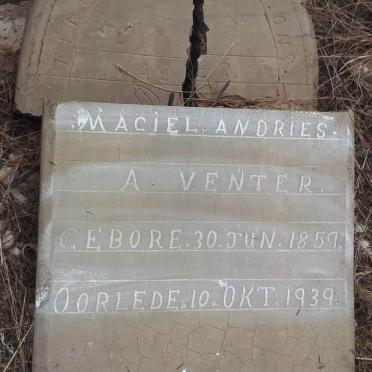VENTER Magiel Andries A. 1859-1939