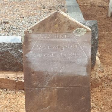 VENTER M.E. 1874-1913