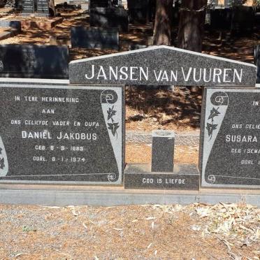 VUUREN Daniël Jakobus, Jansen van 1883-1974 &amp; Susara Cecilia J.E. SEMA 1897-1988