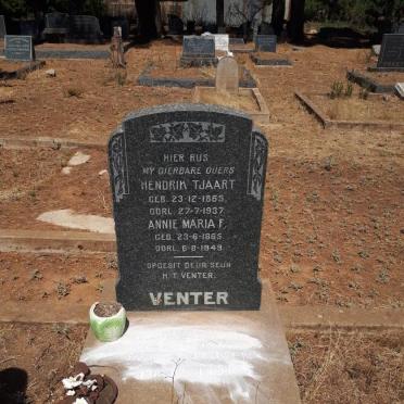 VENTER Hendrik Tjaart 1865-1937 &amp; Annie Maria F. 1865-1949