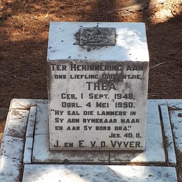 VYVER Thea, v.d. 1948-1950