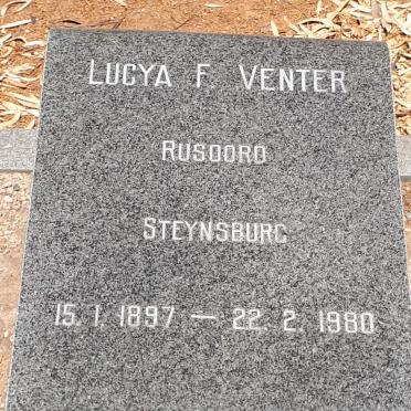 VENTER Lucya F. 1897-1980