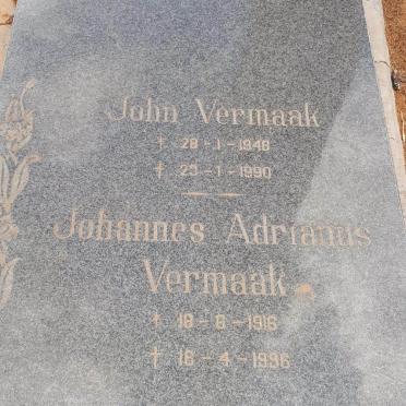 VERMAAK Johannes Adrianus 1916-1996 :: VERMAAK John 1948-1990