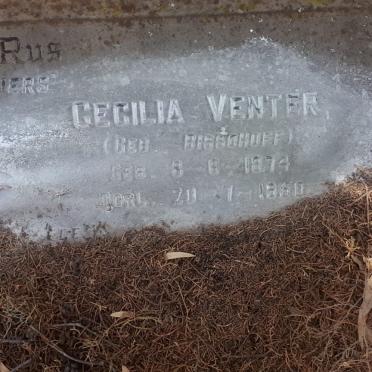 VENTER Cecilia nee BISSCHOFF 1874-1950