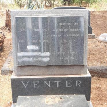 VENTER Ina 1954-1970