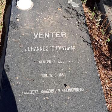 VENTER Johannes Christiaan 1909-1980
