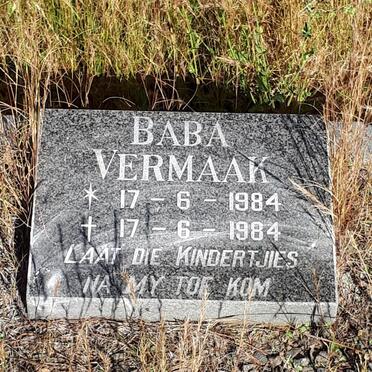 VERMAAK Baba 1984-1984