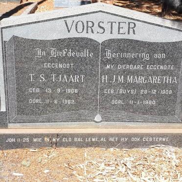 VORSTER T.S. 1906-1982 &amp; H.J.M. BUYS 1908-1980