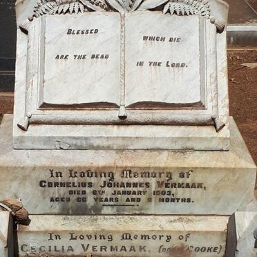 VERMAAK Cornelius Johannes -1903 &amp; Cecilia COOKE