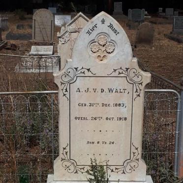 WALT A.J., v.d. 1883-1918