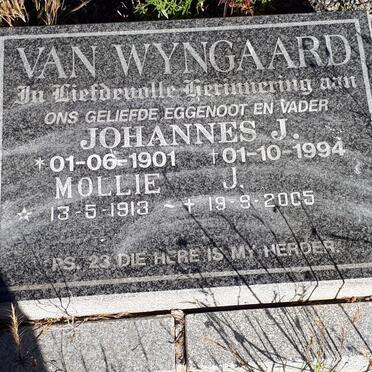WYNGAARD Johannes J., van 1901-1994 &amp; J. 1913-2005