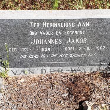 WALT Johannes Jakob, van der 1894-1962