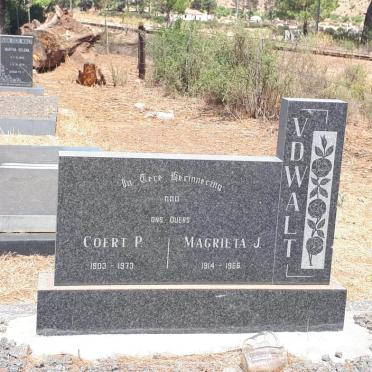 WALT Coert P., v.d. 1903-1973 &amp; Magrieta J. 1914-1966