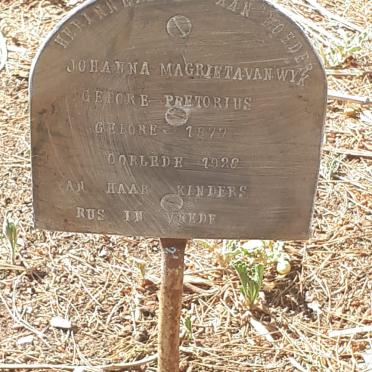 WYK Johanna Magrieta, van nee PRETORIUS 1877-1928