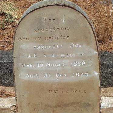 WALT J.E., v.d. 1866-1943