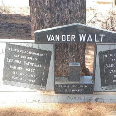 WALT Barend Johannes, van der 1895-1936 &amp; Lephina Catherina 1900-1988