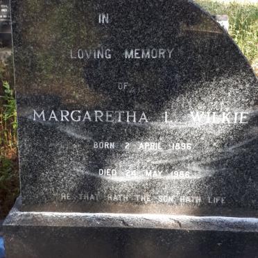 WILKIE Margaretha L. 1896-1986
