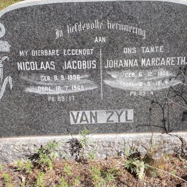 ZYL Nicolaas Jacobus, van 1906-1968 &amp; Johanna Margaretha 1908-1994