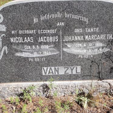 ZYL Nicolaas Jacobus, van 1906-1968 &amp; Johanna Margaretha 1908-1994