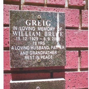 GREIG William Bruce 1929-2008