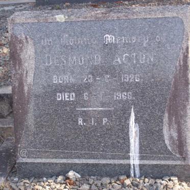 ACTON Desmond 1926-1966