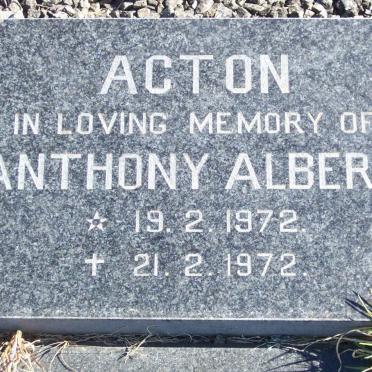 ACTON Anthony Albert 1972-1972
