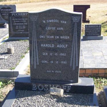 BOSHOFF Harold Adolf 1962-1990