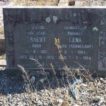 BRANDT Ernest 1901-1972 &amp; Lena KERNEKAMP 1904-1964
