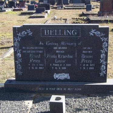 BELLING Ernst Percy 1902-1987 &amp; Frieda Ernestine Louise NOACK 1909-1991 :: BELLING Dennis Percy 1928-1989